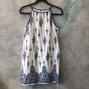 Lord&Taylor | Embroidered Shift Dress | High Neck